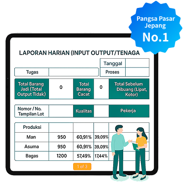 Mengotomatisasi pembuatan laporan harian di industri manufakturSistem digitalisasi formulir lapangan